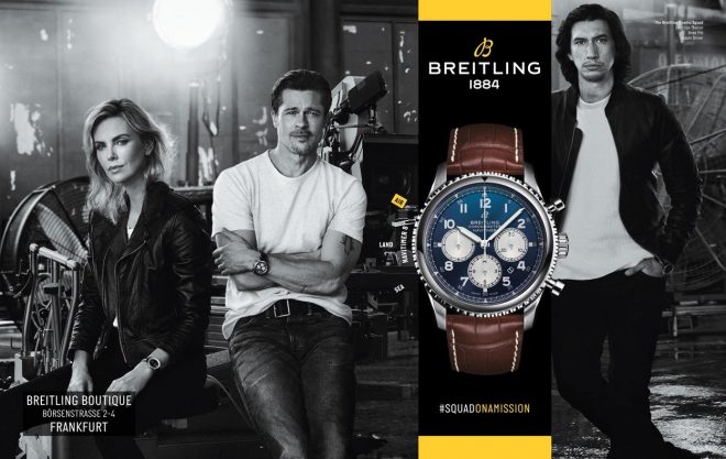 Brad+Pitt+in+Charlize+Theron+skupaj+v+reklami+za+ure+Breitling+%28Foto%3A+Profimedia%29