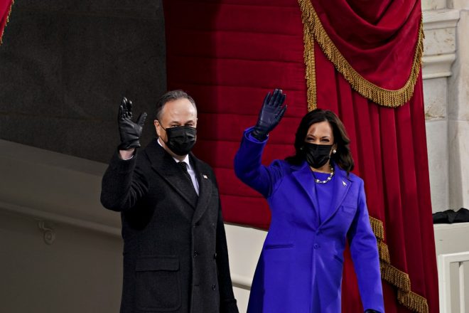 Kamala+Harris+in+njen+mo%C5%BE+Douglas+Emhoff+%28Foto%3A+Profimedia%29