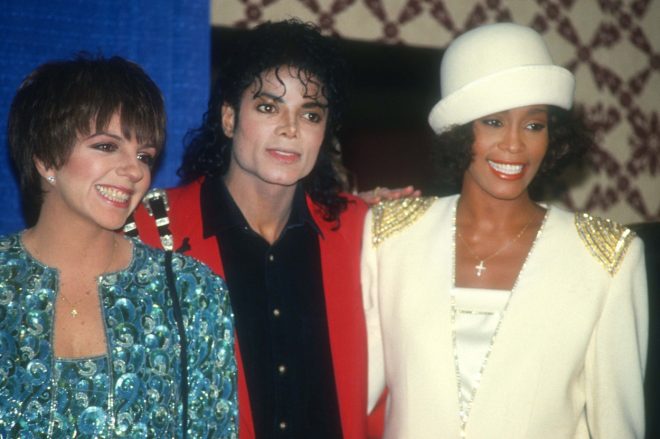 Liza+Minnelli%2C+Michael+Jackson+in+Whitney+Houston+leta+1987+%28Foto%3A+Profimedia%29